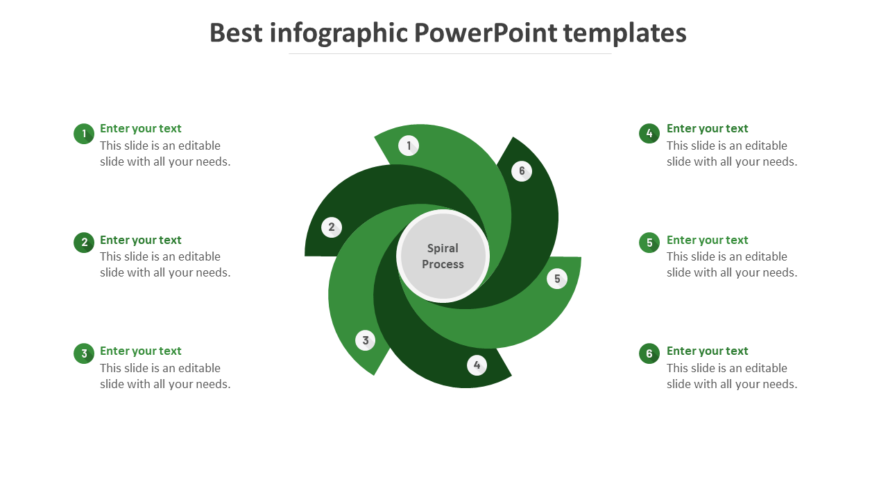 best infographic powerpoint templates-green